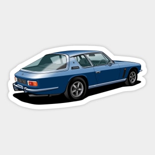 Jensen Interceptor III in blue Sticker